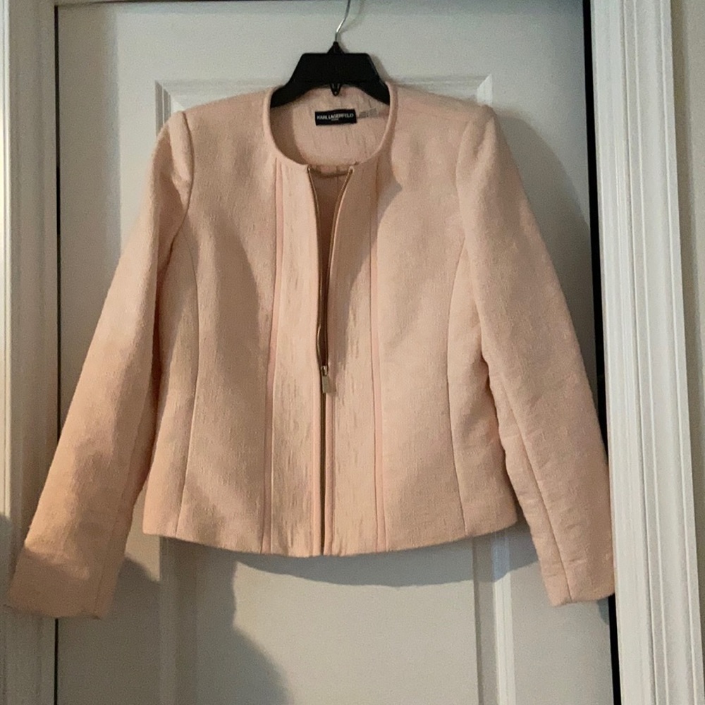 Karl Lagerfeld Pink Jacquard Jacket
